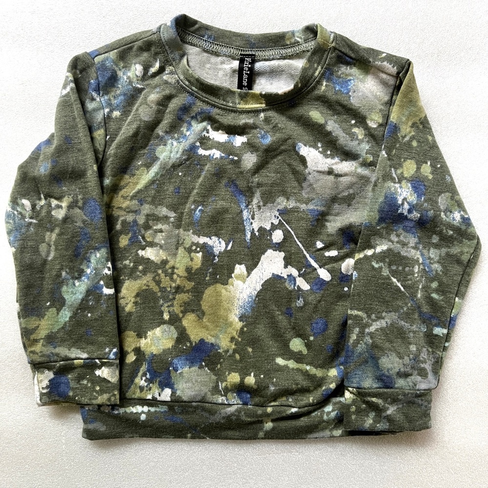 Pixie Lane Paint Splatter Crewneck Pullover